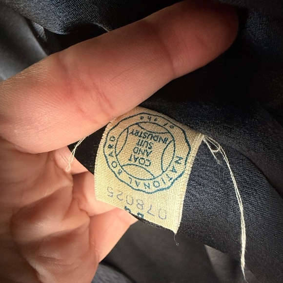 Vintage Union Made Mink Collar Trench Coat 1950s 1960s - Picture 6 of 8